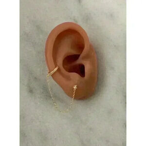 Elegant Gold Chain Earrings